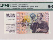 Iceland 1000 Kronur 2001