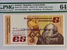 Ireland 5 Pounds 1976.