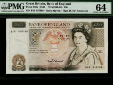 Great Britain 50 Pounds 1988. PCGS 58.