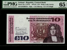 Ireland 10 Pounds 1978. PMG 65 EPQ.