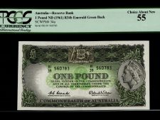 Australia 1 Pound 1961. R34b, PMG 55